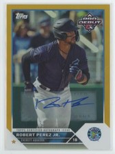 2023 Topps Pro Debut Autographs GOLD Robert Perez Jr. Auto 24/50 Everett Aquasox