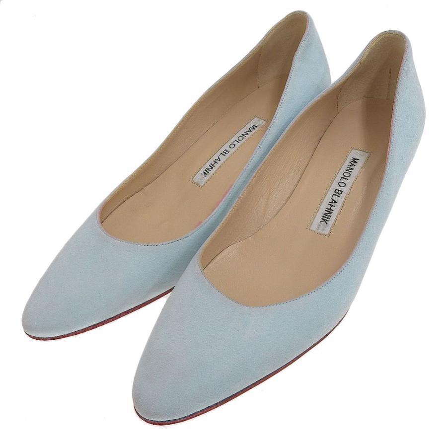 MANOLO BLAHNIK ライトブルー ハイヒール 36.5 MANOLO BLAHNIK ライトブルー ハイヒール 36.5