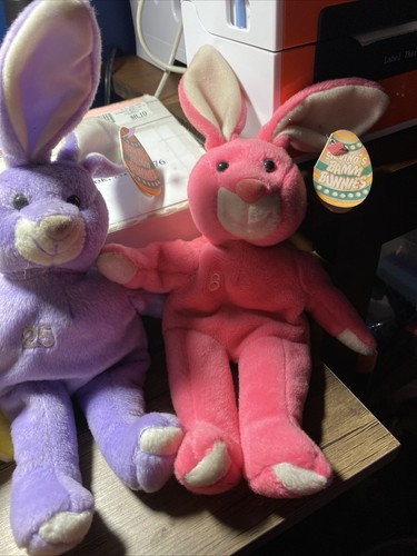 Salvinos Bamm Bunnies Beanos Beanie Babies Baseball lot 4 Plush MLB Sosa, Jeter - Picture 5 of 7