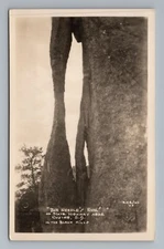 The Needles Eye Black Hills Custer South Dakota Real Photo RPPC Postcard
