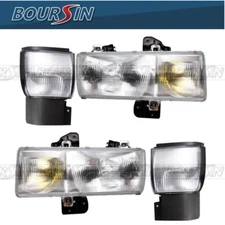 Headlamp Turn Signal Lamp LH+RH For Nissan UD 1800-3300 1995-2010 W/ Bracket A⁺