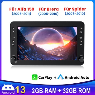 Autoradio Für Alfa Romeo 159 Sportwagen Brera Spider Android 13 Carplay GPS NAVI