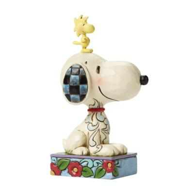 #ad Jim Shore Peanuts Snoopy amp; Woodstock Personality Pose Figurine 4044677 $35.72