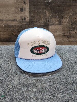 VTG Pigeon Forge Tennessee Snapback Truckers Hat Powder Blue