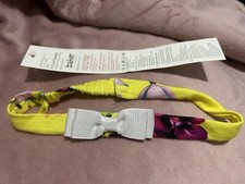 New Baby Girls Ted Baker Baby Headband Yellow Floral Bow 6-9m    
