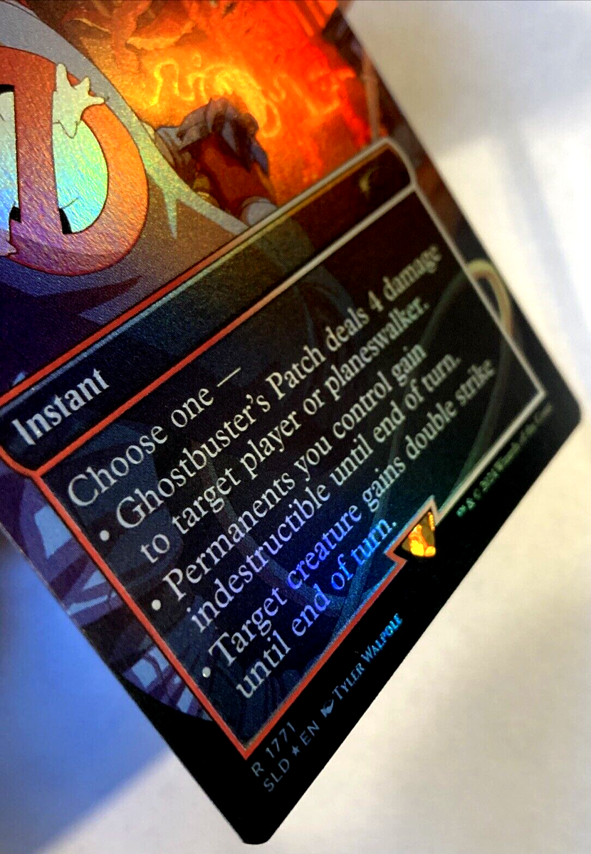 MTG Ghostbuster's Patch RAINBOW FOIL Secret Lair Ghostbusters 1771