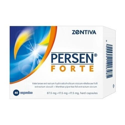 Persen Forte 40 Capsules Natural Sleep Aid for Calm Relaxation and Restful Sleep
