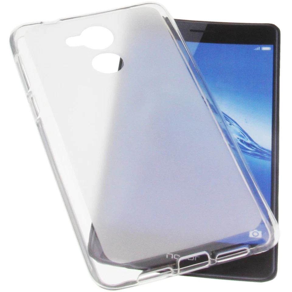Custodia per Huawei Honor 6c Custodia Cellulare TPU Gomma Custodia Trasparente - Immagine 2 di 4