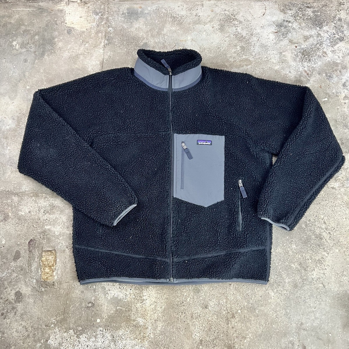 VTG 90s Patagonia USA Retro X Black Sherpa Deep Pile Fleece VTG 90s Patagonia USA Retro X Black Sherpa Deep Pile Fleece
