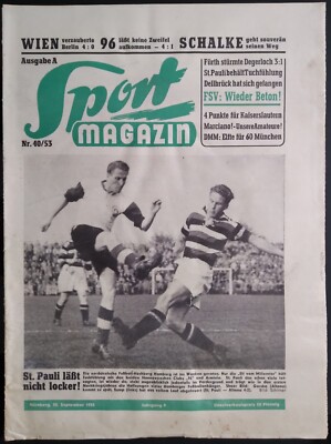   ''Sport-Magazin''   Heft 40/Jahrgang 8 vom 30. Sept.  1953 Sammlerrarität!