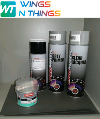 Aerosollack 400ml + Grundierung + Lack + Füllstoffe für Ford Absolute Black