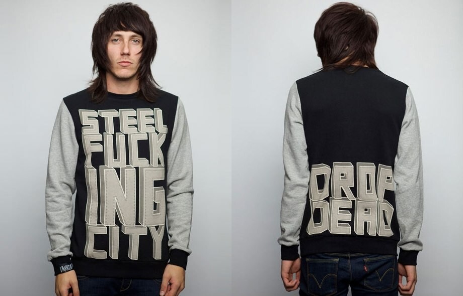 Drop Dead Clothing - Steel City Sweatshirt Crewneck Bmth Drop Dead Clothing - Steel City Sweatshirt Crewneck Bmth