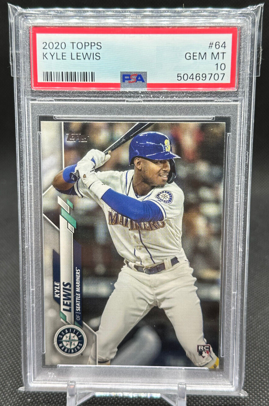 2020 Topps Series 1 Kyle Lewis RC #64 Seattle Mariners PSA 10 GEM MT