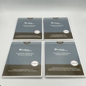 Lot Of 4 Creative Memories Storybook Creator Digital Content Updated Versions