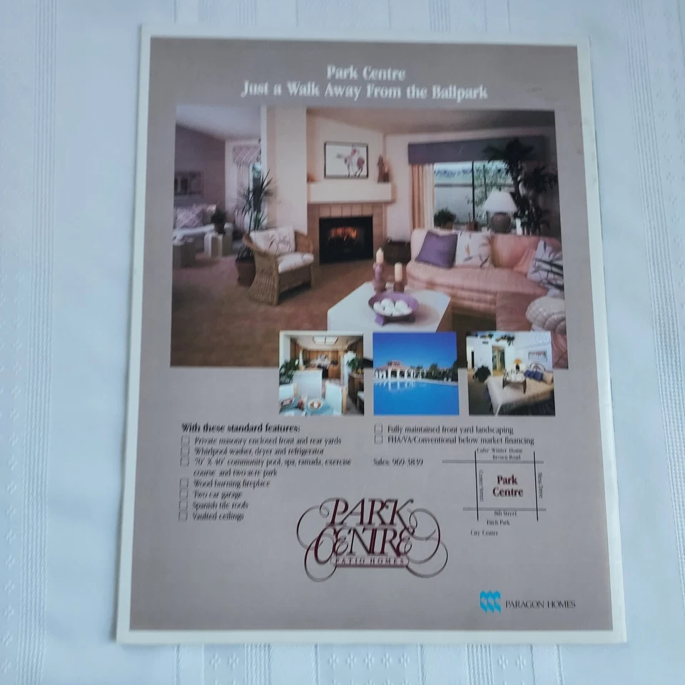 Chicago Cubs 1985 Spring Baseball Program Mesa Arizona vs Padres, Ryne Sandberg - Image 3 of 3