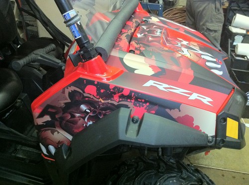 Racing WRAP vinyl QUAD POLARIS RZRS RZR800S RZR 800 BEAR UTV RANGER S 2011-2014 - Picture 5 of 8