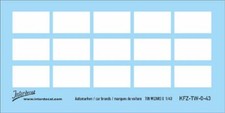Marques de voiture 0 1/43 Décalcomanies 80x40mm INTERDECAL