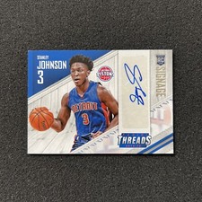 2015-16 Panini Threads STANLEY JOHNSON #SR-SJ Signage RC AUTO NBA CARD