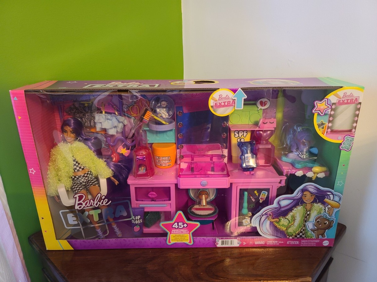 Barbie Extra Doll with Salon GYJ70 NRFB New