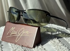Maui Jim Hanalei MJ 413 02HT Rimless Black Frame, HT High Transmission Polarized