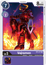 BT5-077 Vajramon C Purple Digimon 2020 TCG BT05 Battle of Omni Booster