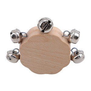 wooden rattle with bells