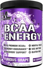 EVL EVLution Nutrition BCAA Energy Amino Acid Pre Workout - Grape