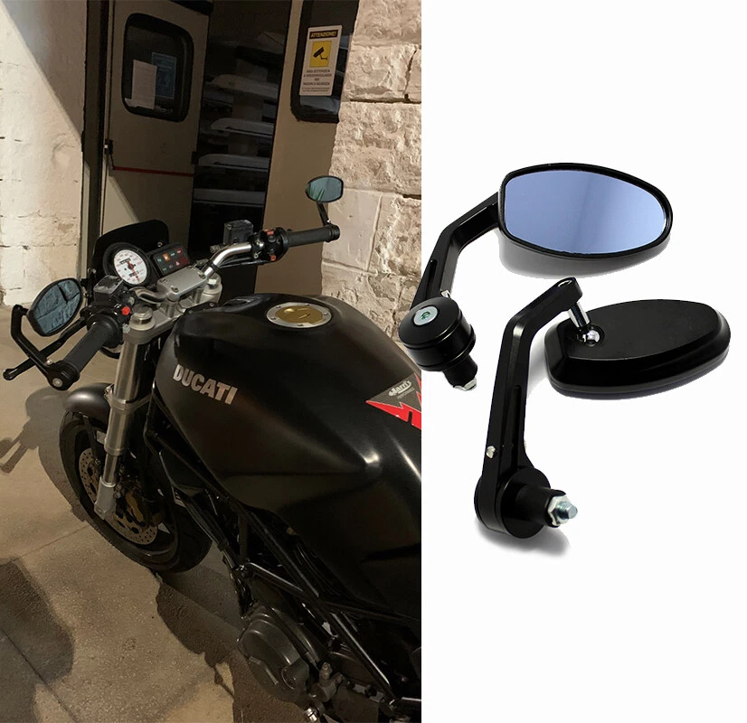 Espejos retrovisores de extremo de manillar de motocicleta de 7/8" para Triumph Street Speed Triple R 675 EE. UU. Foto 3 de 4