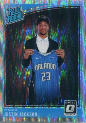 2018-19 OPTIC PRIZMS SHOCK RC JUSTIN JACKSON ORLANDO MAGIC PARALLELS - CL1668H