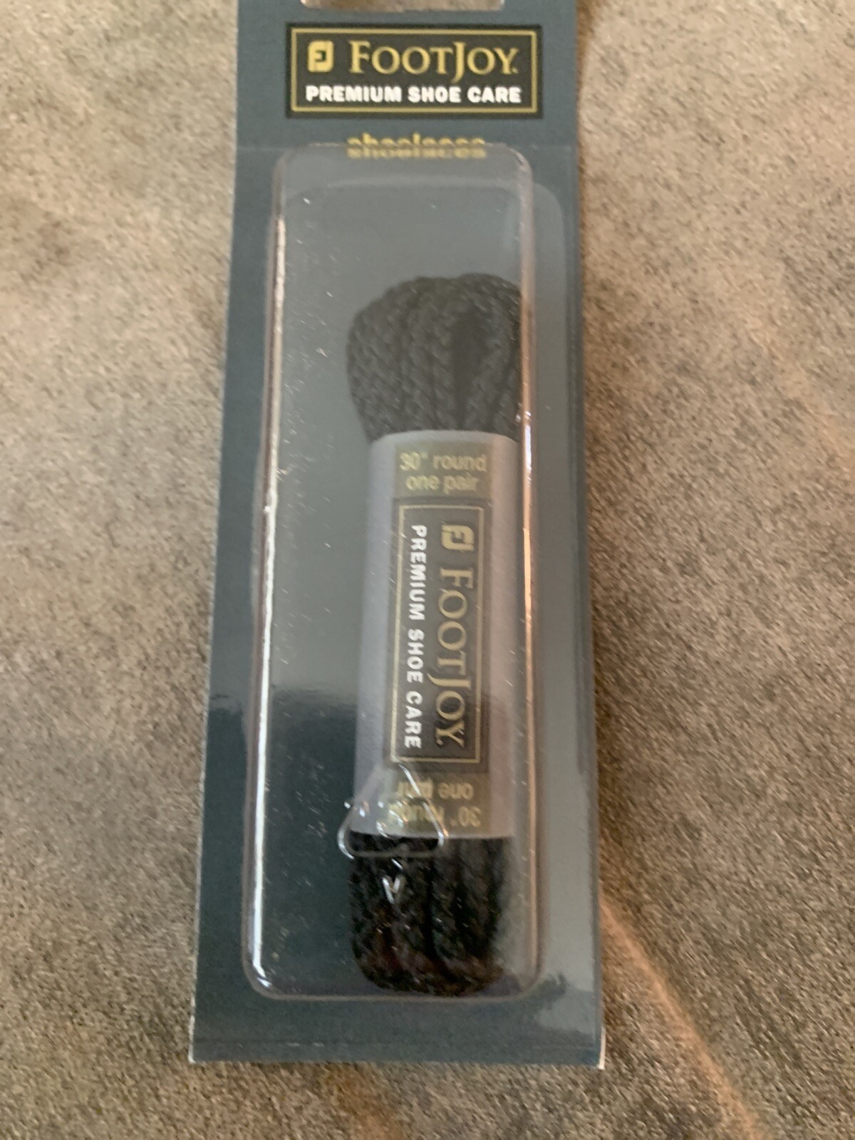 Foot Joy Premium Black Shoelaces 30” round braided 1 Pair.32204 FootJoy