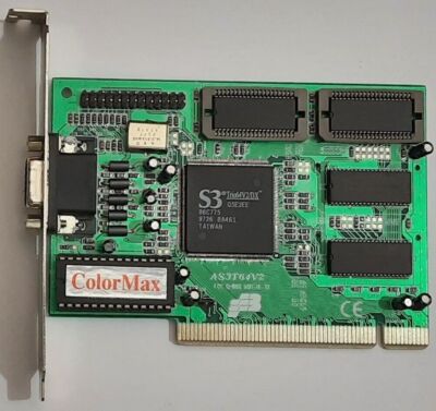 VTC 9111-96-23 PCI Graphics Card (S3 Trio, 86C764X, 1MB, Retro, 1996)