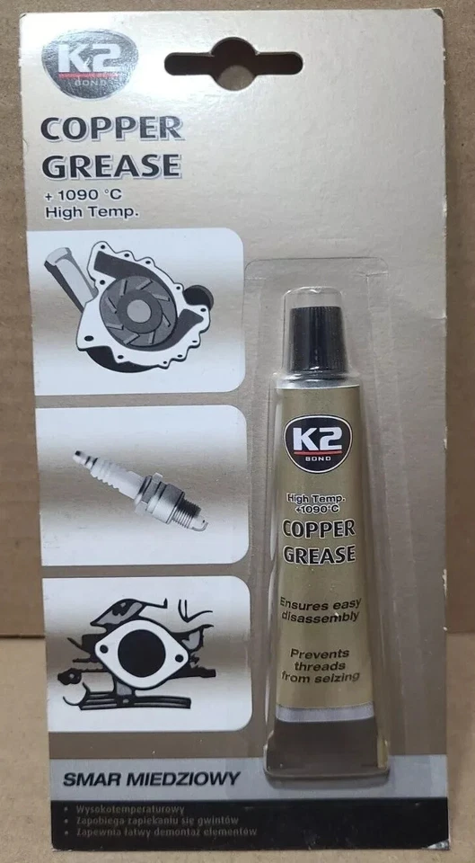 K2 1-2 x 20g Kupferpaste Montagepaste Kupferfett Bremsenpaste Schmiermittel