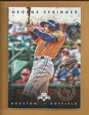 George Springer 2016 Diamond Kings Artist's Proofs Card # 74 ser #'d / 99 Astros