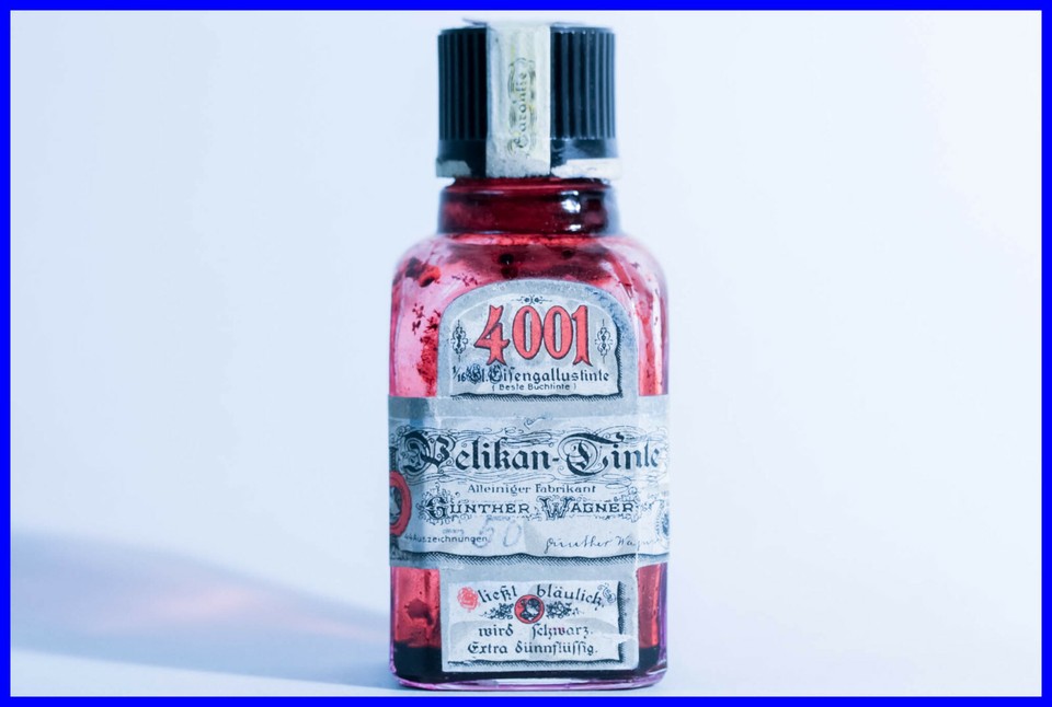 Rare 1920s PELIKAN Ink Bottle 4001 Iron Gall Ink, Empty | eBay