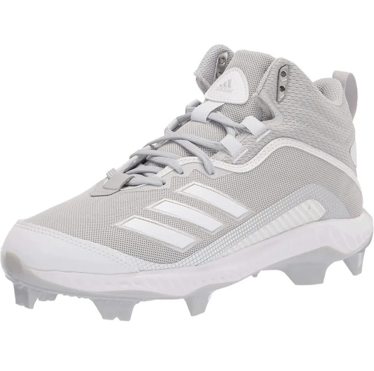 Adidas Icon 6 Bounce Mid TPU Baseball Cleats Gray Men’s Size Multi FV6198 New New Adidas Icon 6 Bounce Mid Baseball Cleats FV6198 Men main image 4