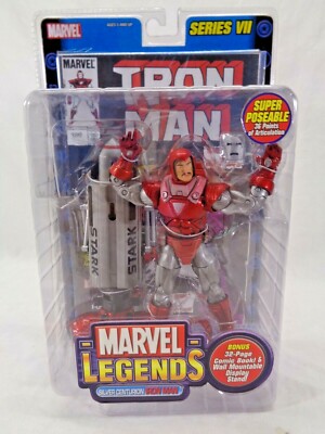 Figurine Iron Man Silver Centurion – Marvel Legends Series VII – Toy Biz 2004 – NEUF