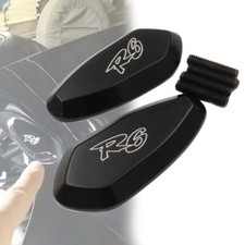 Black Mirror Block Off Base W R6 Logo For 2006 2007 Yamaha R6 Yzf-r6 Black Mirror Block Off Base W R6 Logo For 2006 2007 Yamaha R6 Yzf-r6