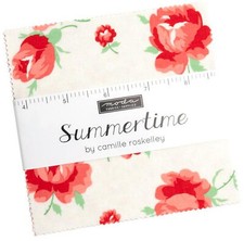 Summertime Moda Charm Pack 42 100 Cotton 5" Precut Fabric Squares