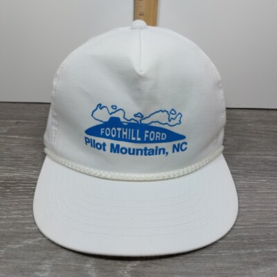 Vintage Foothill Ford Pilot Mountain NC Snapback Trucker Hat Baseball Cap Rope