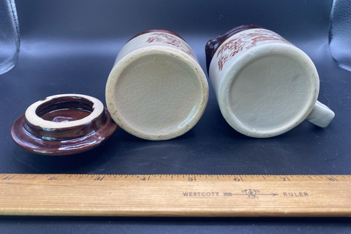 Vintage Virgin Islands Ceramic Covered Sugar Bowl and Creamer 71D-1165L - Picture 5 of 6