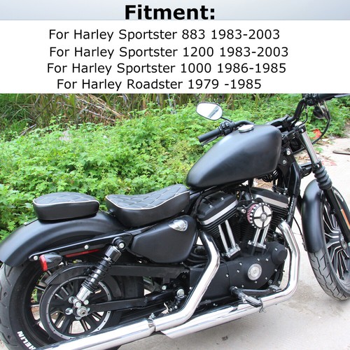 Motorcycle Solo Seat Fit For Harley Sportster Forty Eight XL 1200 883 1983-2003 - Picture 4 of 14