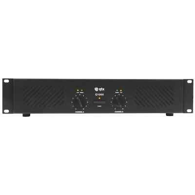 QTX Q1000 2 x 500 W Endstufe 4-8 Ohm 2U DJ Disco PA Bühne