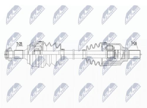 Original NTY Drive Shaft NPW-CT-087 For Citroën Peugeot