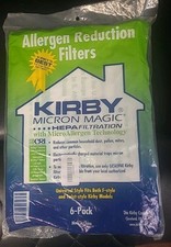 For KIRBY VACUUM BAGS:6 Sentria UNIVERSAL F Style MICRON MAGIC Hepa White Cloth