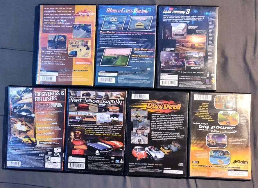 Lote de 7 juegos de carreras PS2. Gran Turismo 3, Test Drive, Dare Devil, Burnout. Todo CIB Foto 2 de 4