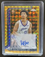 2025-26 Topps Chrome Walter Clayton Jr. Rookie Auto RC Geometric Gold #22/50