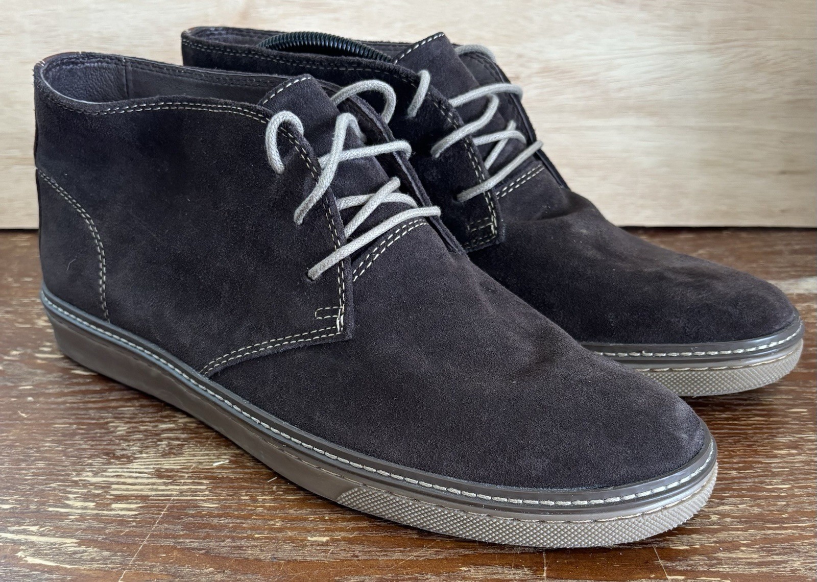 SAOLA SCARPE STRINGATE JOHNSTON & MURPHY J&M UPTON NABUK uomo taglia 12 M