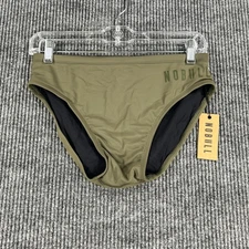 NoBull Swim Briefs Mens Large Green Bottoms Drawstring Training CrossFit New