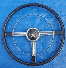 Buick 1940's 1950's Original Steering Wheel Black Re-done Painted Great