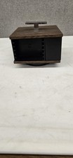 Vintage 1970s Cassette Tape Carousel Holder 24 Tapes Plastic Faux Wood Spins